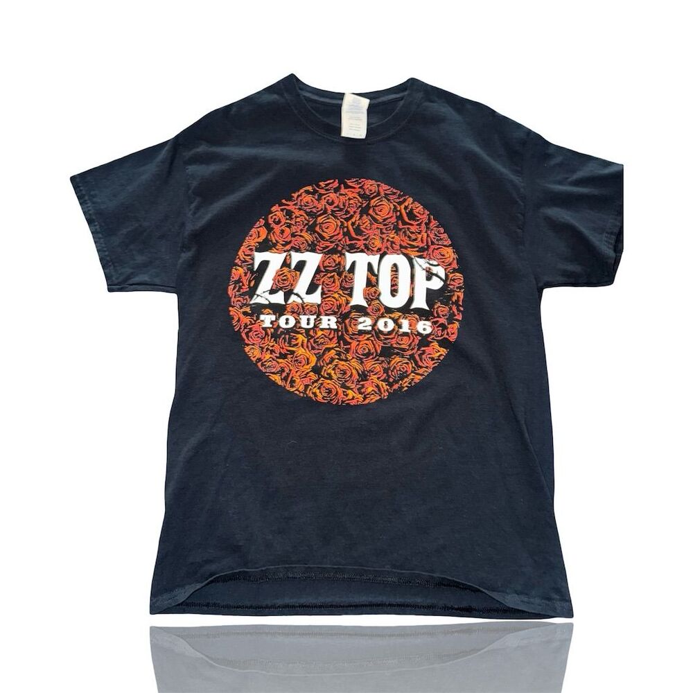 ZZ Top 2016 Tour Concert T-Shirt Men's Large Black: Classic Rock: Texas Rock